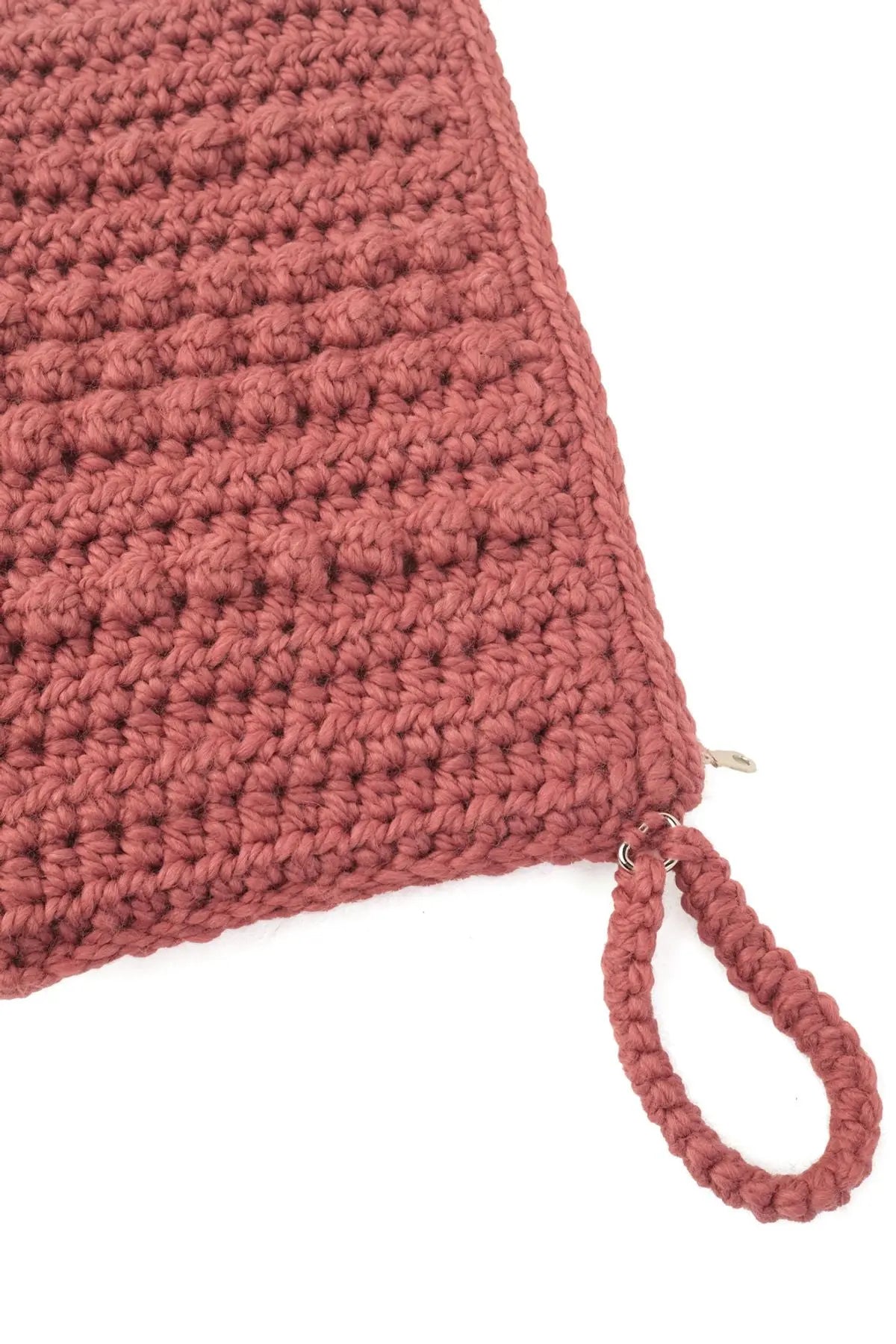 Gül Kurusu Nancy Saf Yün El Çantas Silk and Cashmere