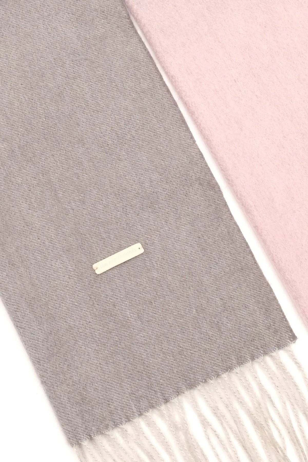 Gül Kurusu Patrick Saf Kaşmir Atkı 180 x 30 cm Silk and Cashmere