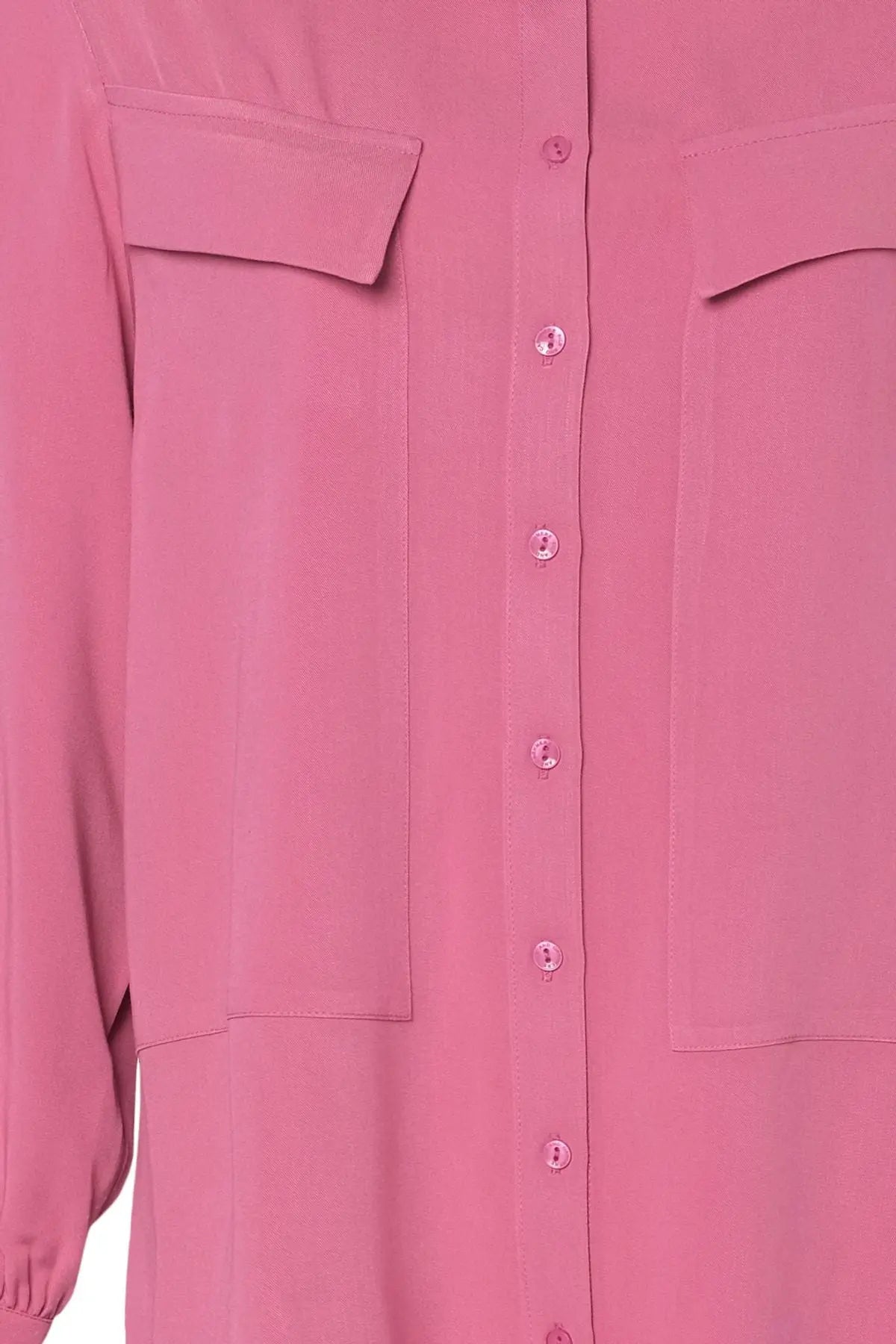 Gül Kurusu & More Rosella Uzun Kollu Cepli Gömlek Silk and Cashmere