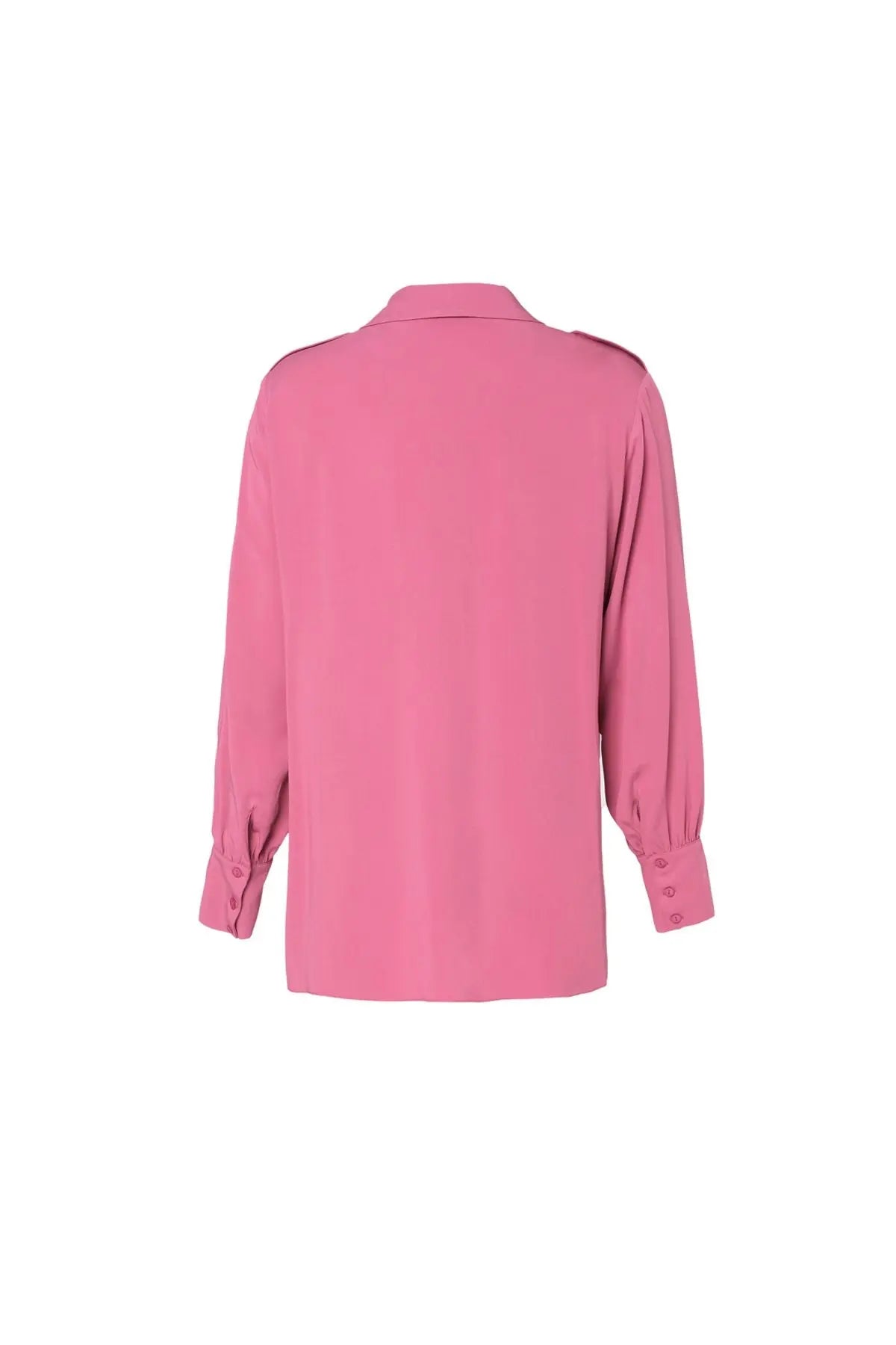 Gül Kurusu & More Rosella Uzun Kollu Cepli Gömlek Silk and Cashmere