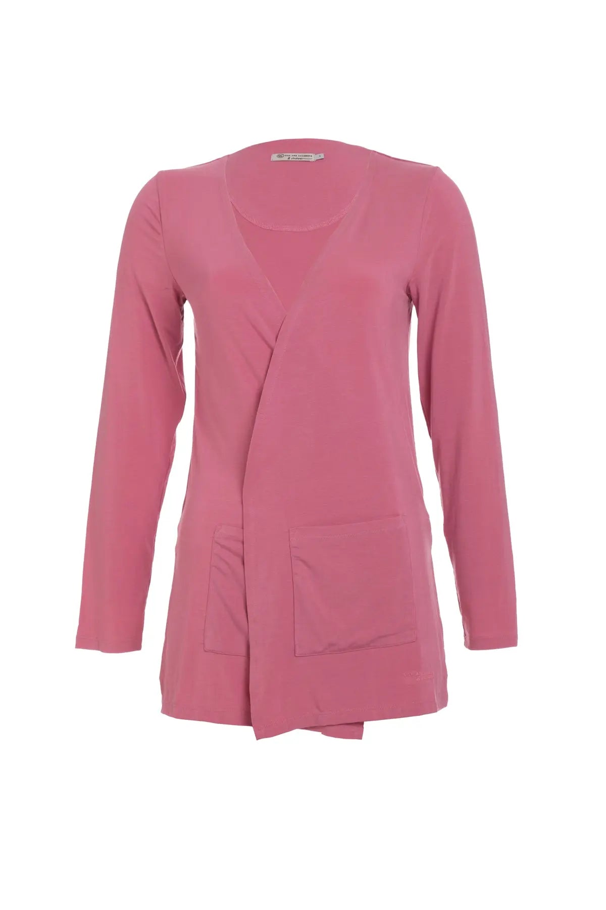 Gül Kurusu & More Tracy Süper Yumuşak Modal Uzun Kollu Tişört Hırka Silk and Cashmere