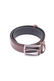 Kahverengi Leon Deri Erkek Kemer Silk and Cashmere