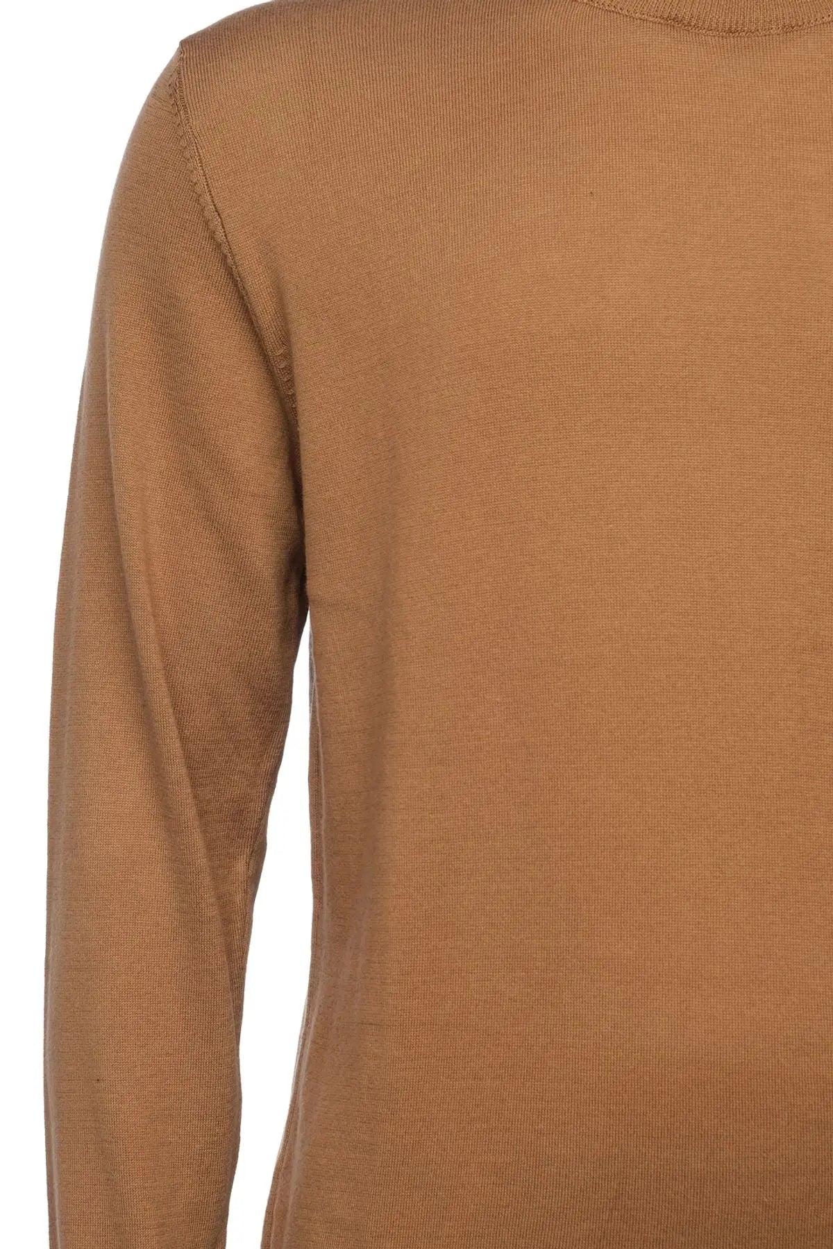 Kahverengi & More Clark Erkek Yarım Balıkçı Yaka Uzun Kollu Triko Silk and Cashmere