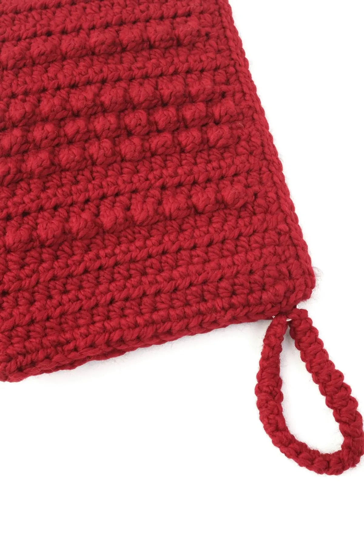 Kırmızı Nancy Saf Yün El Çantası Silk and Cashmere