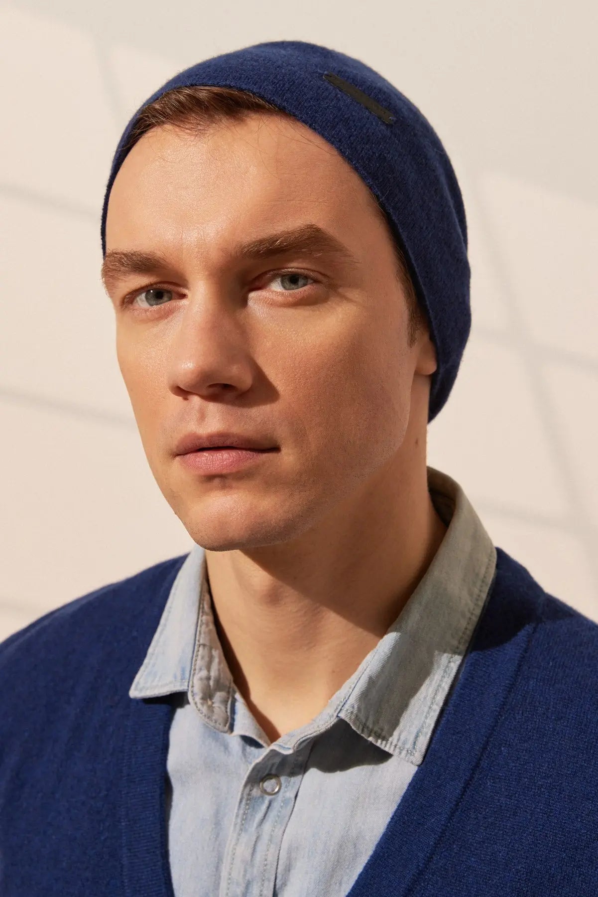 Lacivert Hannover Saf Kamir Bere Silk and Cashmere