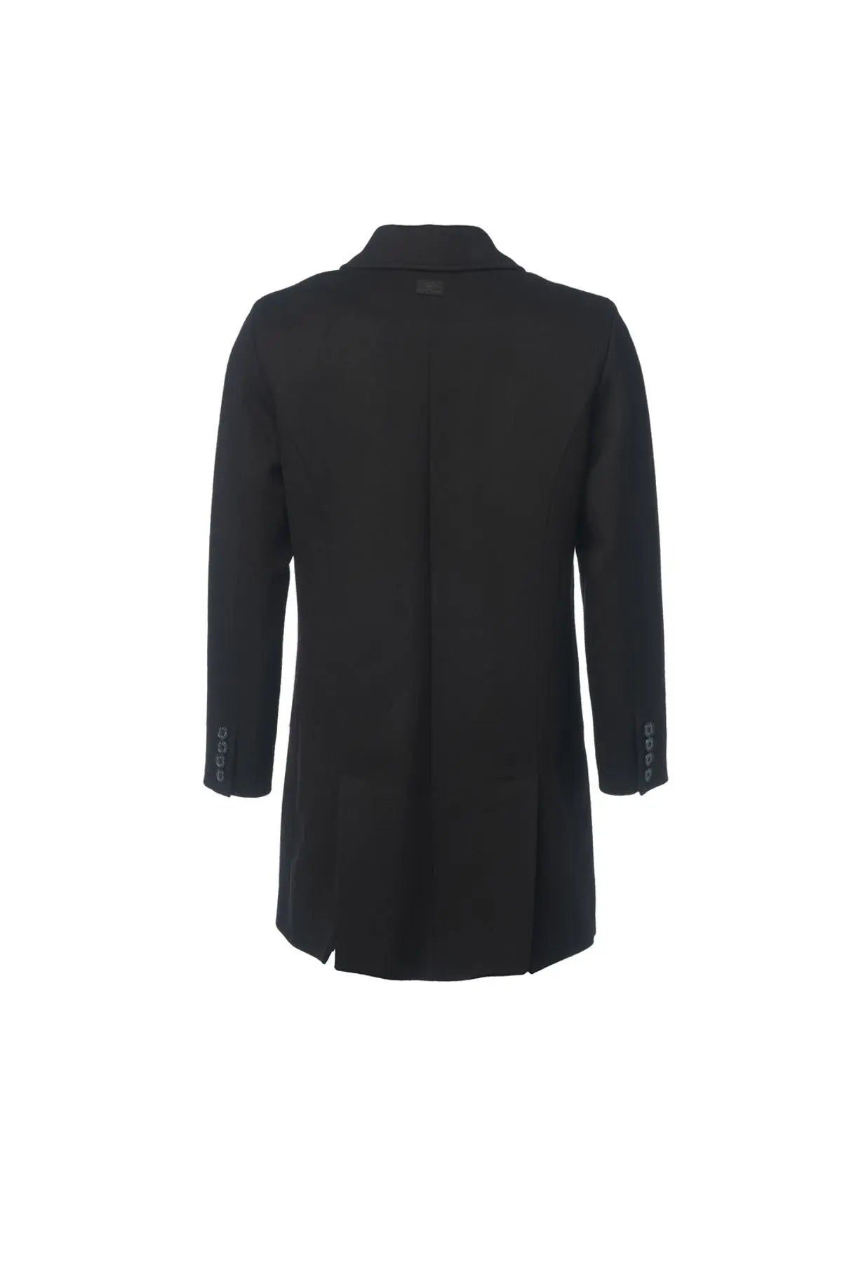 Lacivert Kaşmir Karışımlı Erkek Kaban Silk and Cashmere