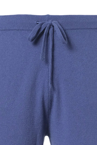 Mavi Kaşmir ve Merino Yünü Karışımlı ReLoved Geri Dönüştürülmüş Erkek Eşofman Altı Silk and Cashmere
