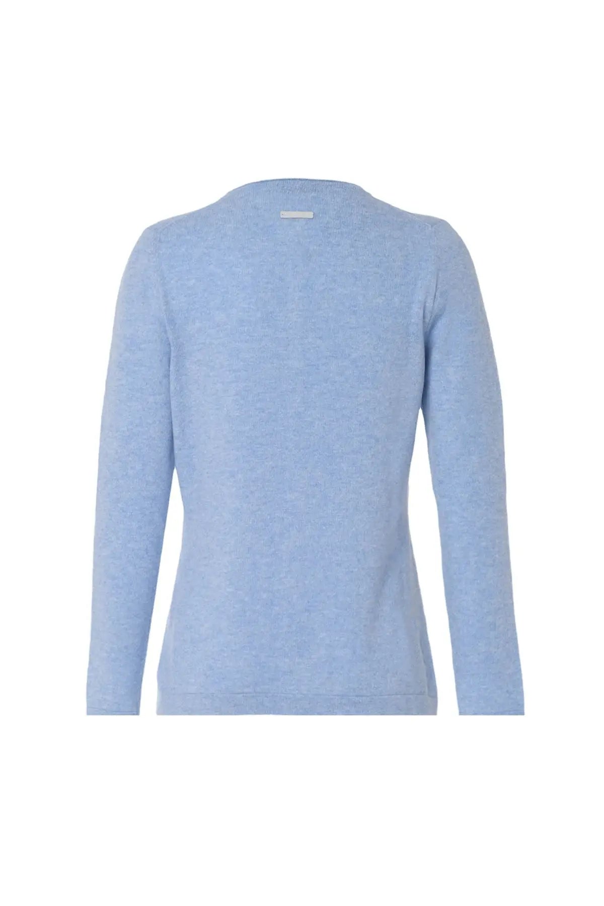 Mavi New Basic Saf Kaşmir Yuvarlak Yaka Uzun Kollu Kadın Hırka Silk and Cashmere