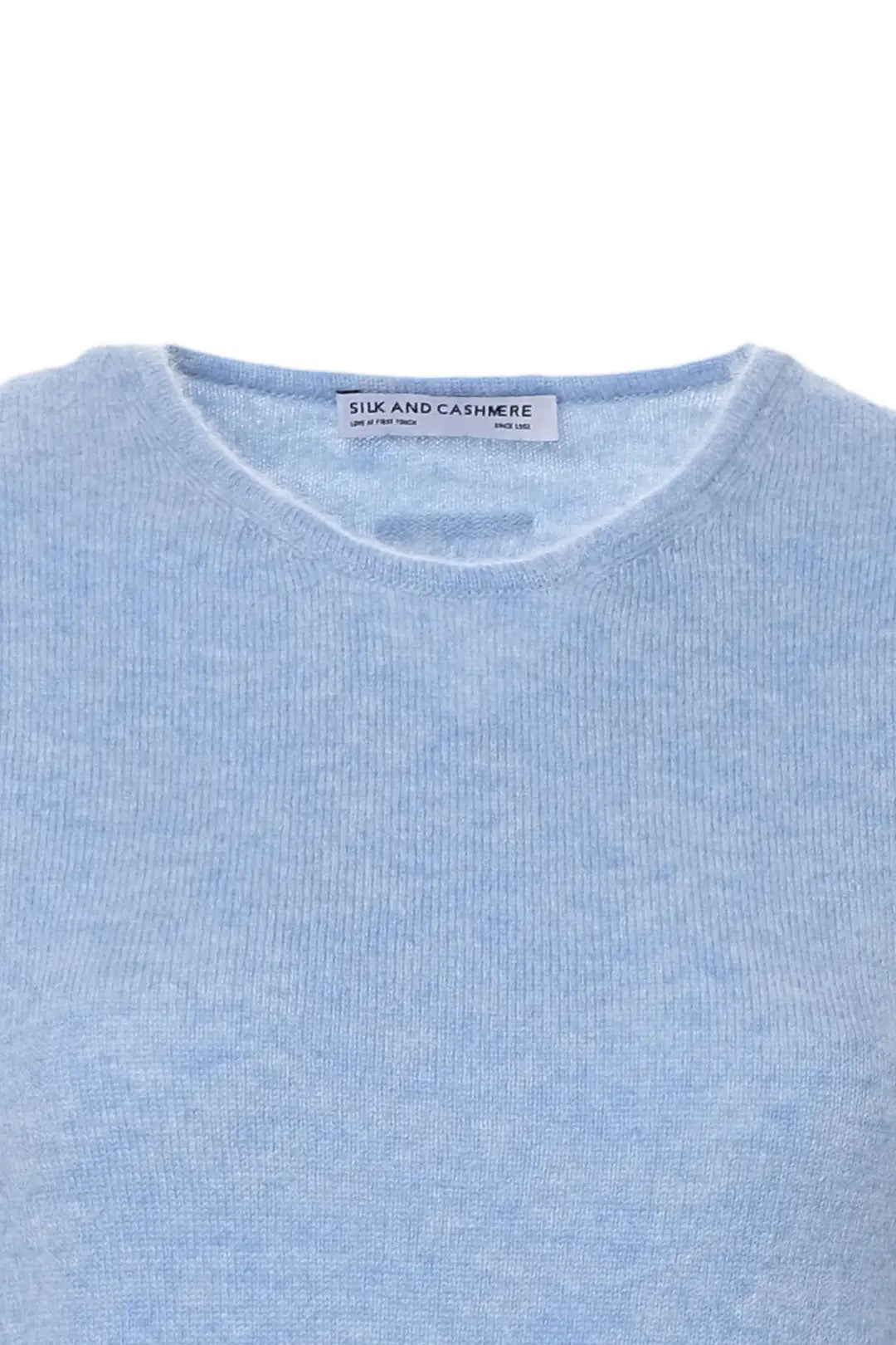 Mavi New Basic Saf Kaşmir Yuvarlak Yaka Uzun Kollu Kadın Kazak Silk and Cashmere