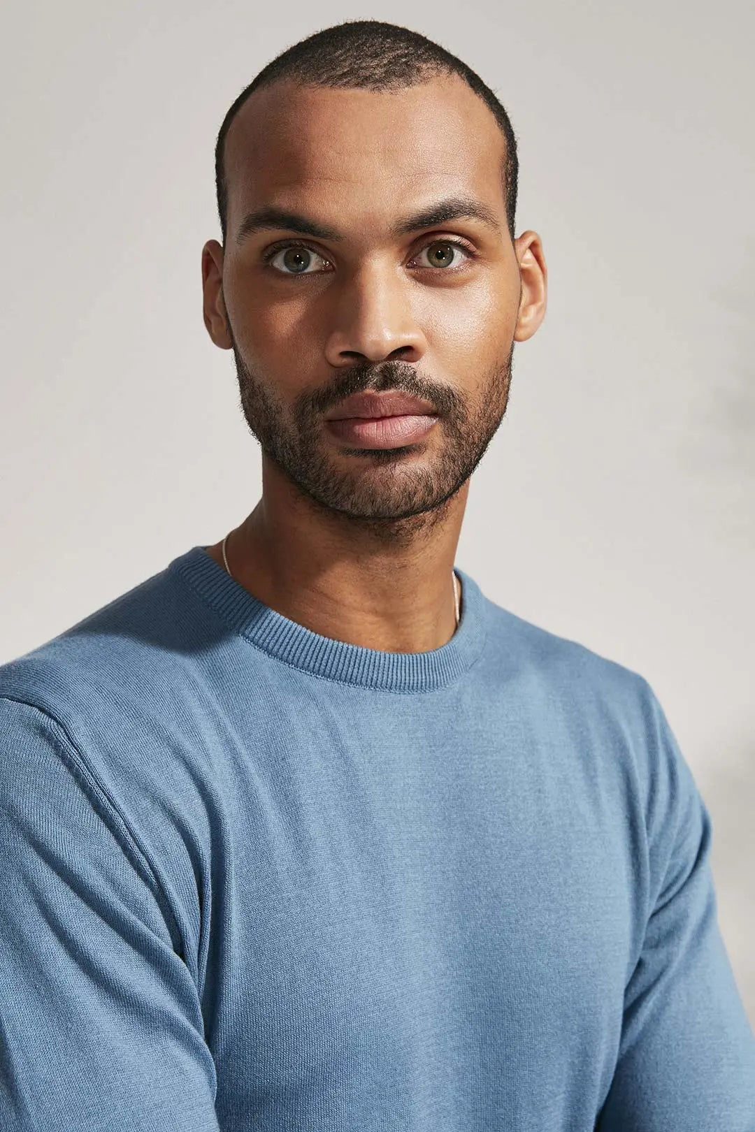 Mavi & More Clark Erkek Yuvarlak Yaka Uzun Kollu Erkek Triko Silk and Cashmere