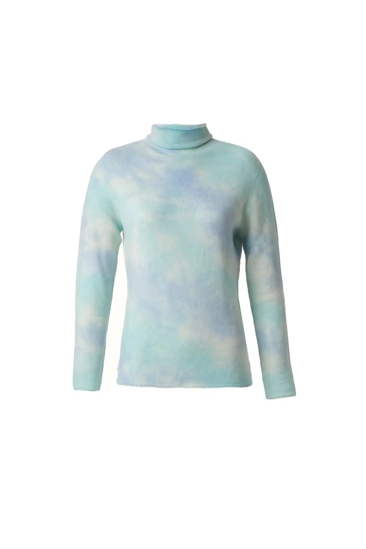 Mavi & More Saf Yün Balıkçı Yaka Uzun Kollu Degrade Kazak Silk and Cashmere