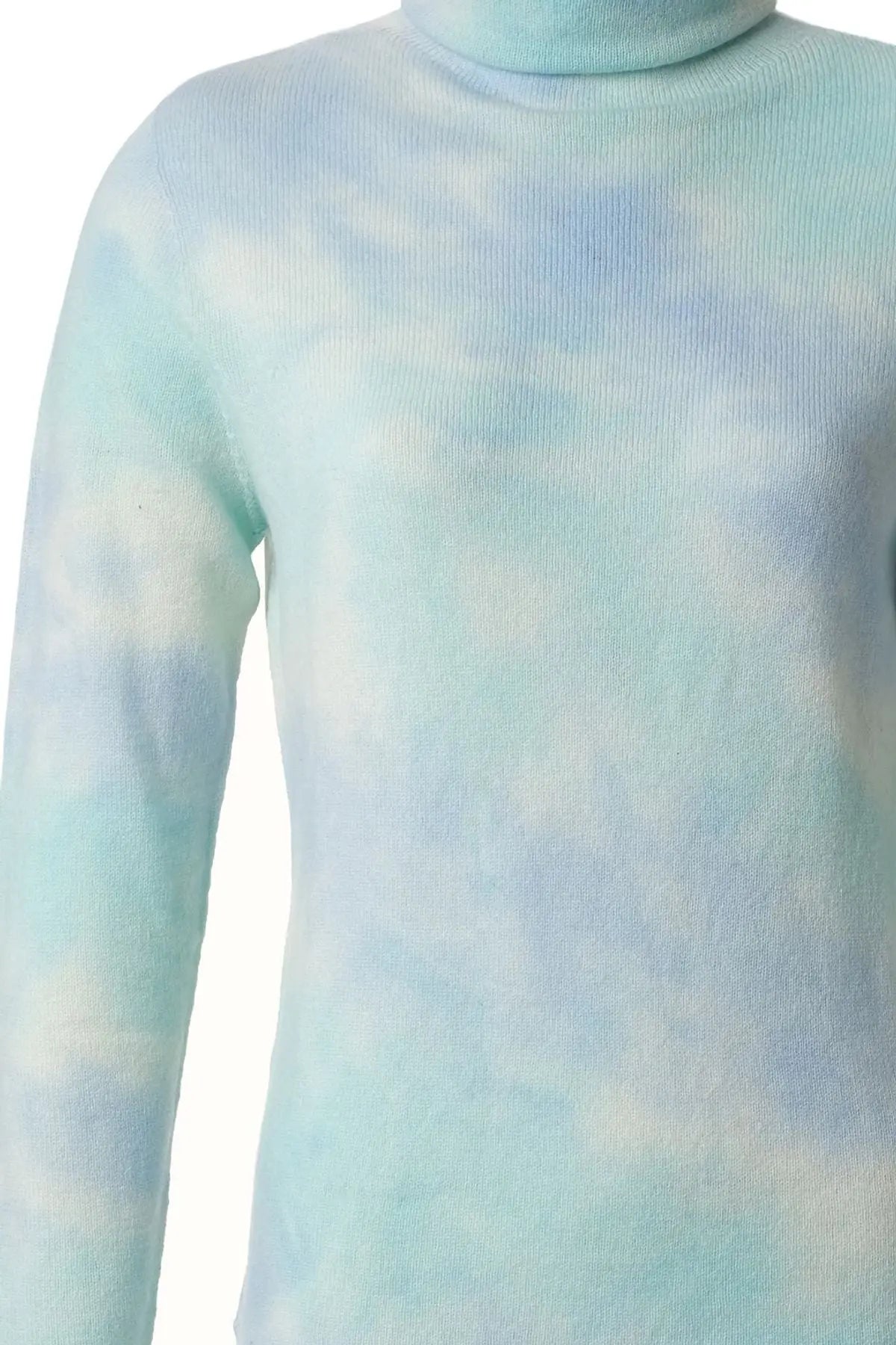 Mavi & More Saf Yün Balıkçı Yaka Uzun Kollu Degrade Kazak Silk and Cashmere