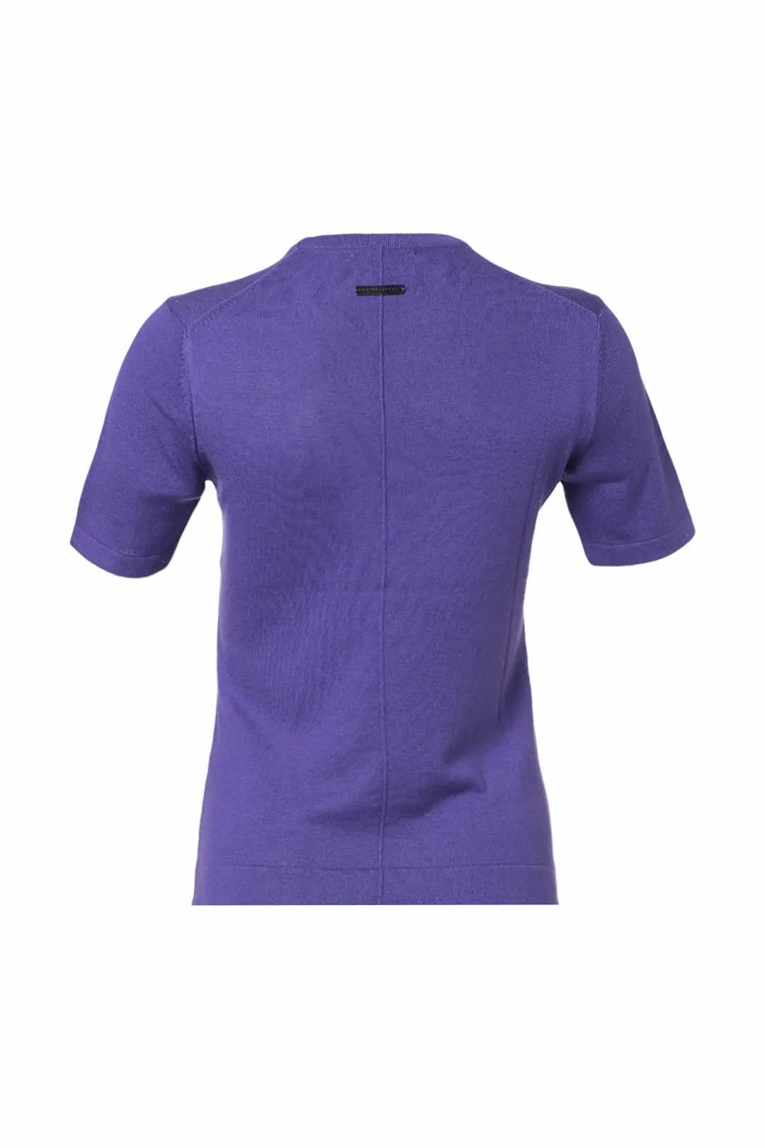 Menekşe Aleyna İpek ve Kaşmir Yuvarlak Yaka Kısa Kollu Kadın Triko Silk and Cashmere