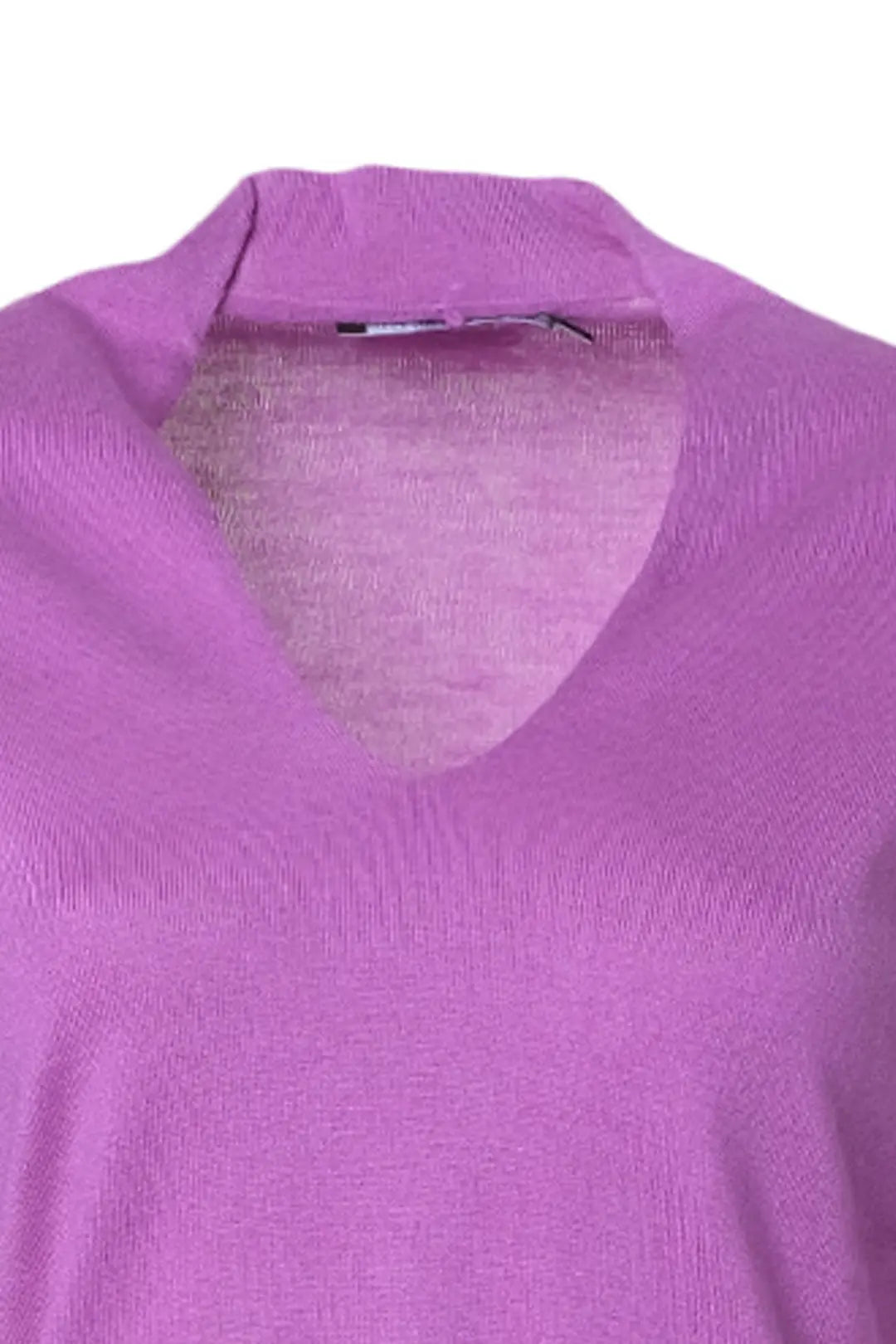 Mor Aleyna İpek ve Kaşmir V Yaka Uzun Kollu Kadın Triko Silk and Cashmere