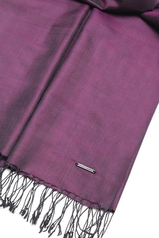 Mor El Yapımı Saf İpek Unisex Şal 70 x 180 cm Silk and Cashmere
