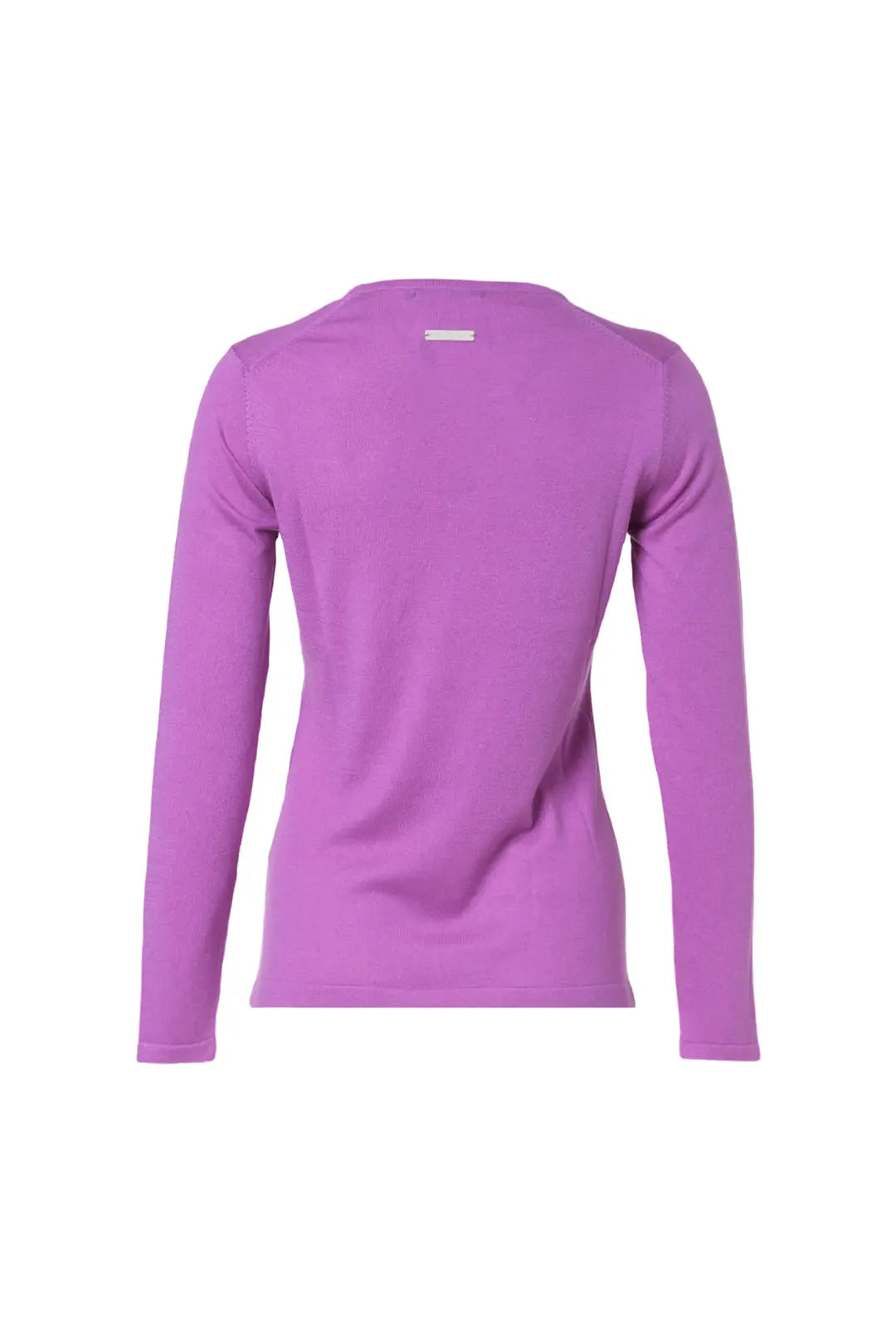 Mor İpek ve Kaşmir Aleyna Yuvarlak Yaka Uzun Kollu Kadın Triko Silk and Cashmere