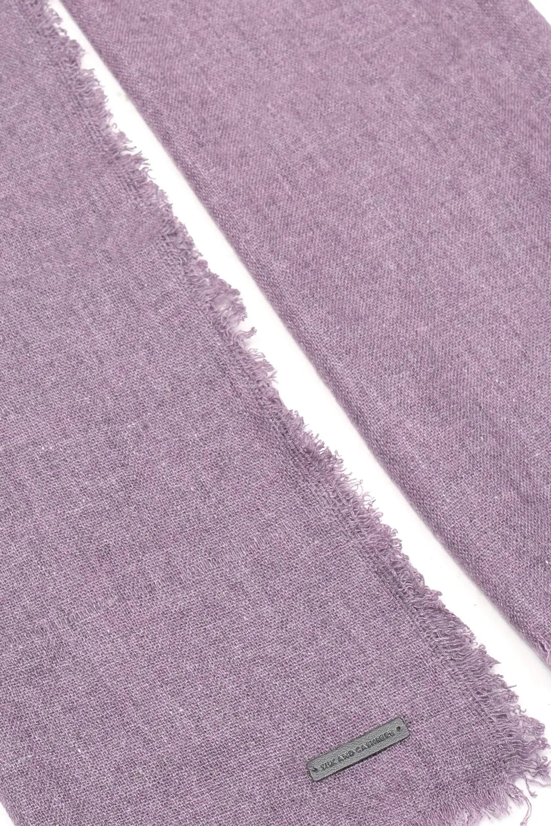 Mor Jas İpek Yün Tek renk Şal 70 x 180 cm Silk and Cashmere