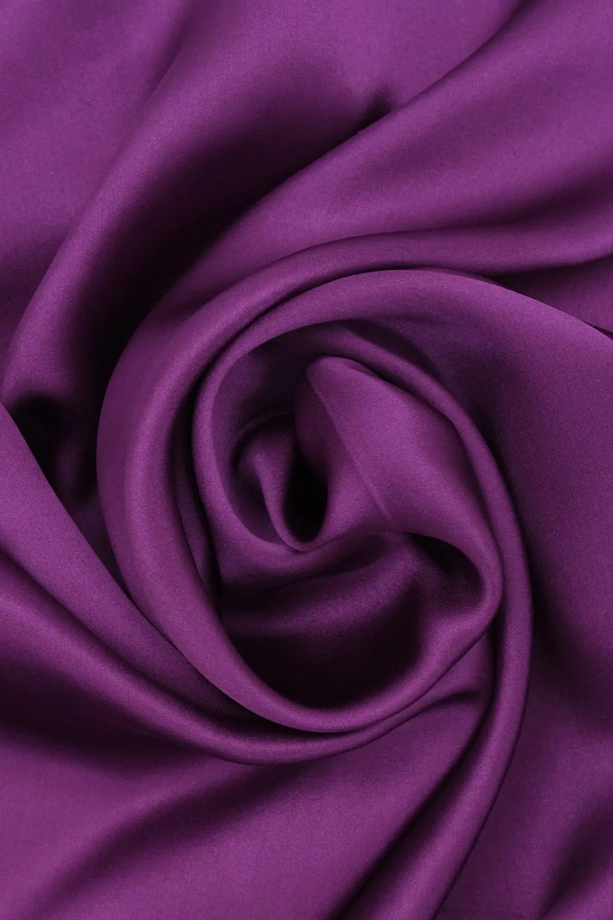 Mor Saf İpek Düz Renk Kadın Kare Eşarp 90 x 90 cm Silk and Cashmere