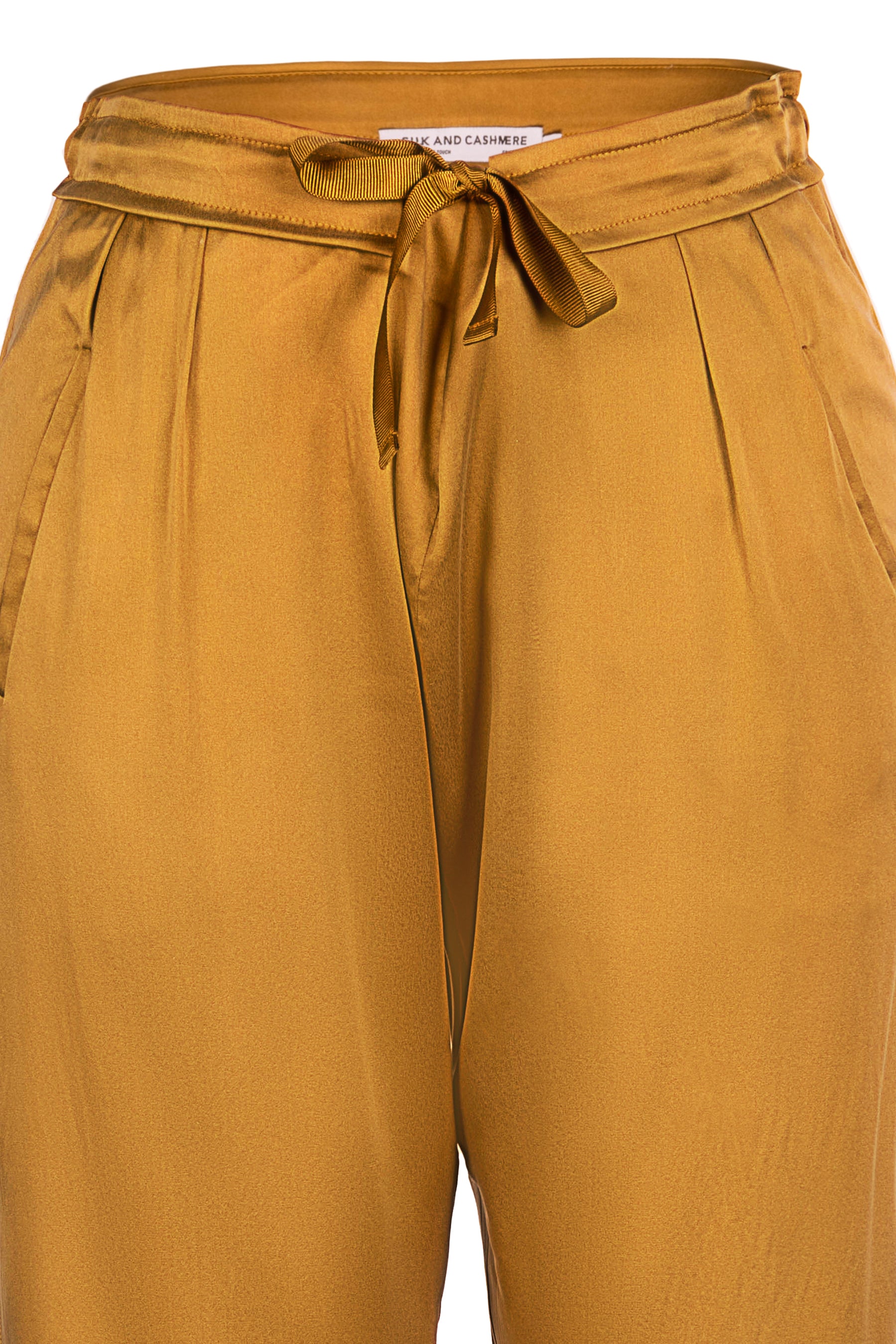 Altın Saf İpek Audrey Pantolon