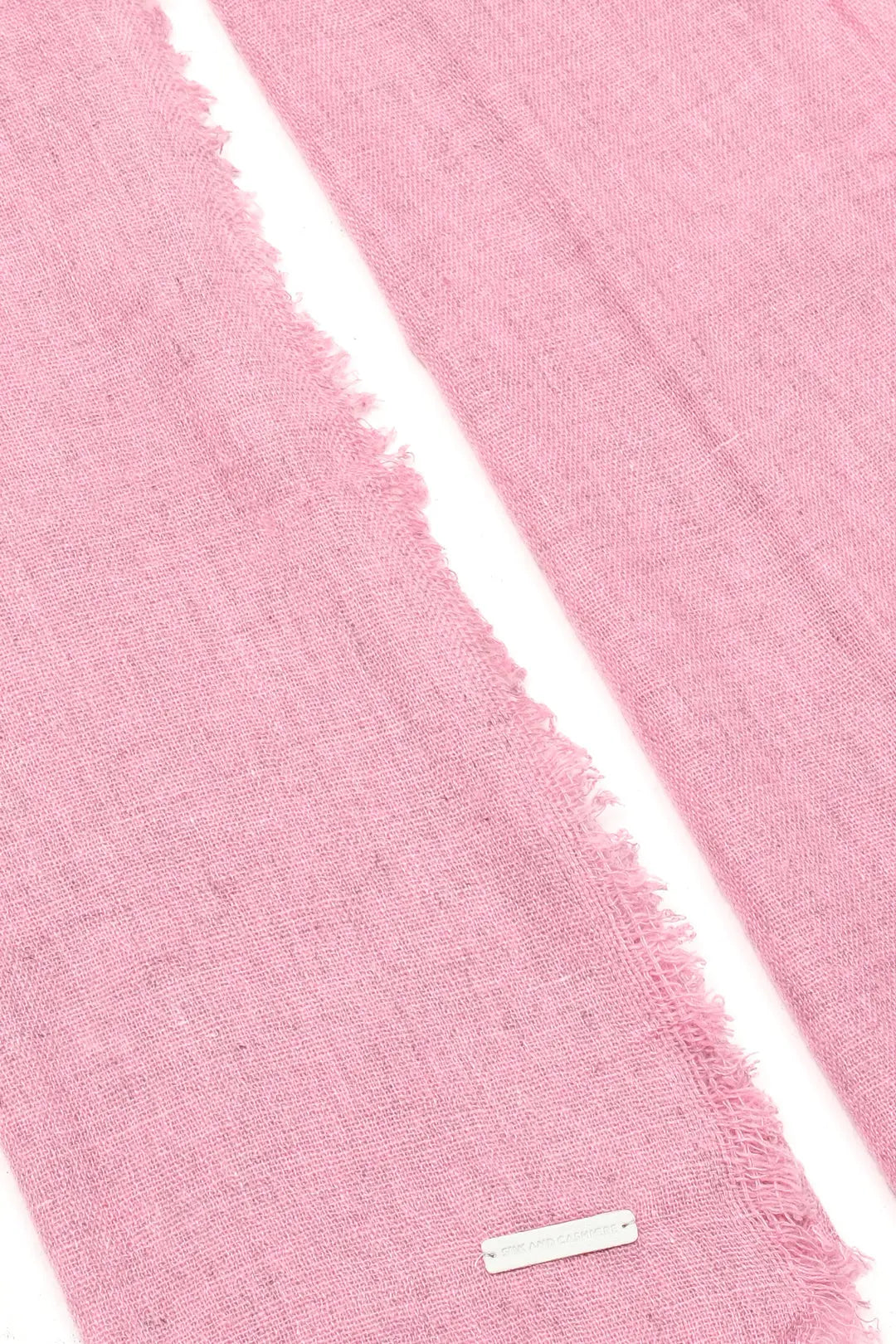 Pembe Jas İpek Yün Tek renk Şal 70 x 180 cm Silk and Cashmere