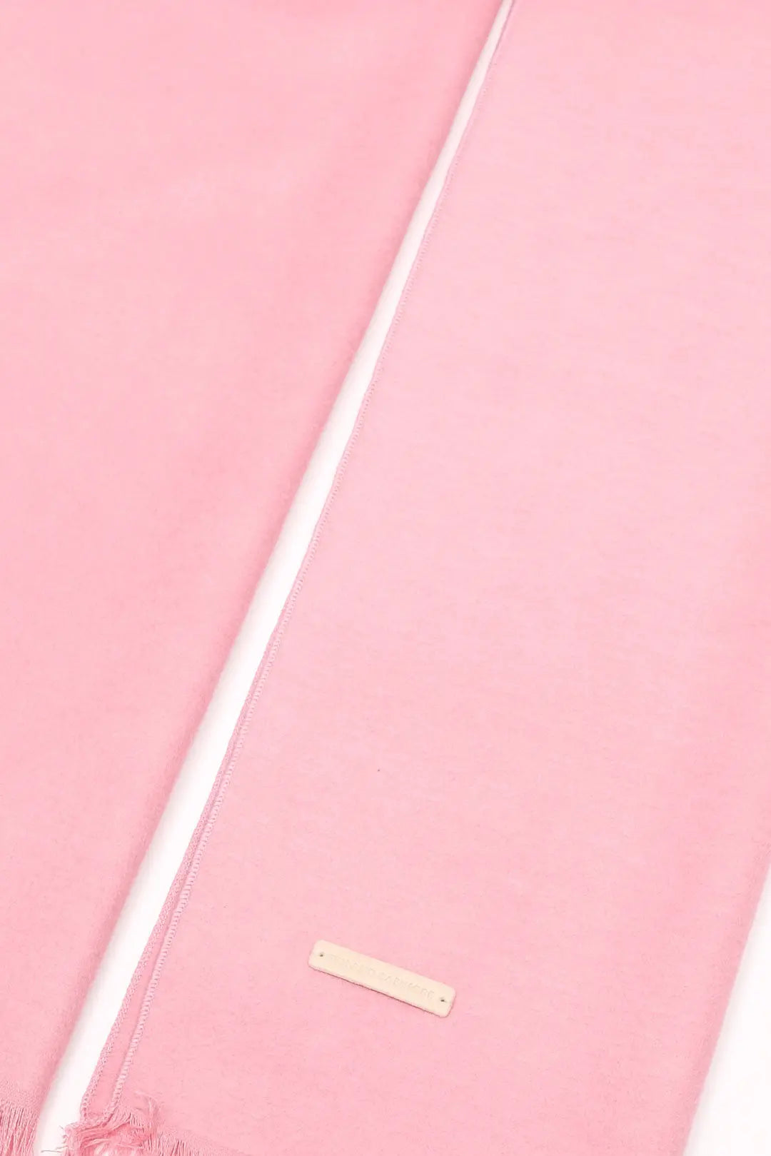 Pembe Saf İpek Düz Lotus Atkı 30 x 177 cm Silk and Cashmere