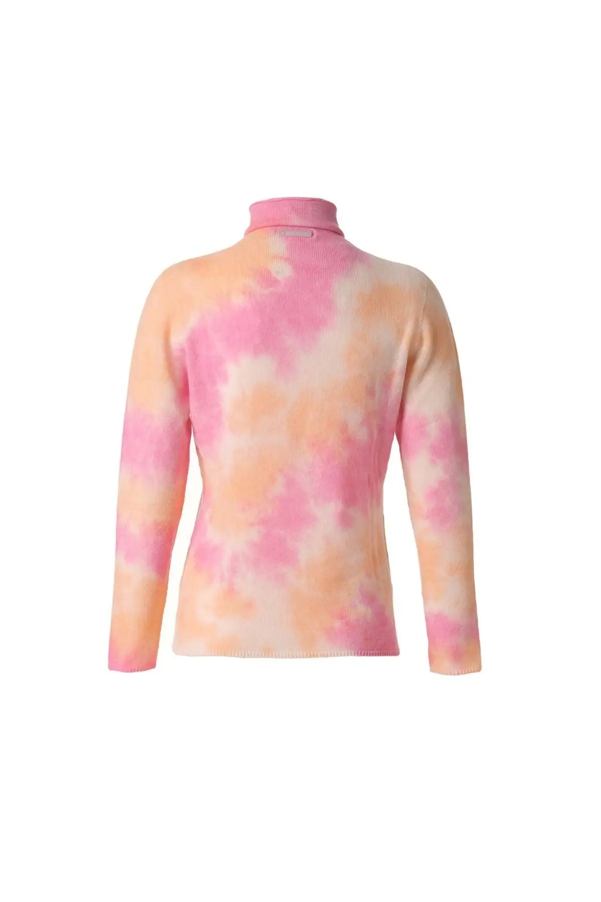 Pembe & More Saf Yün Balıkçı Yaka Uzun Kollu Degrade Kazak Silk and Cashmere