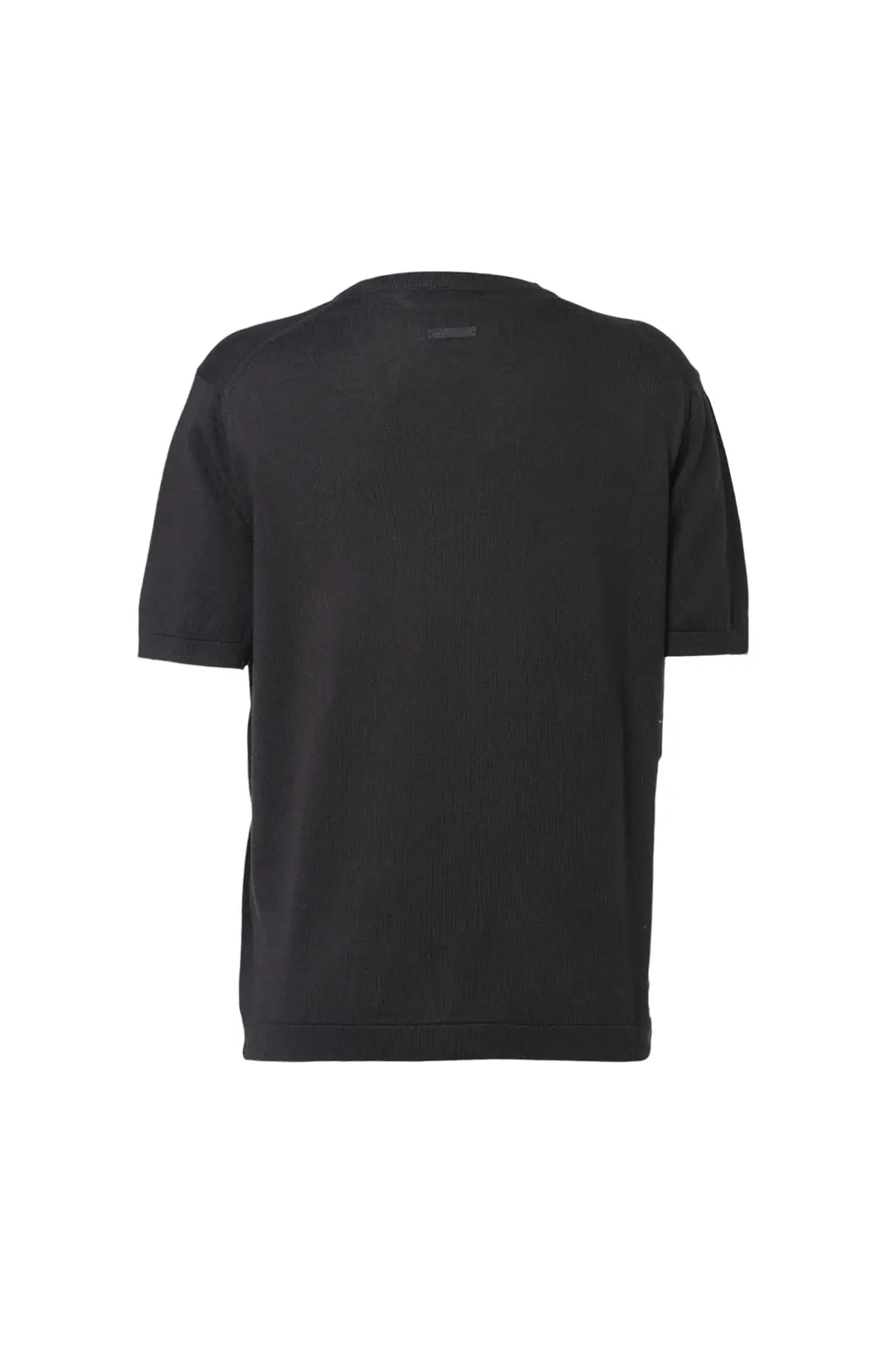 Siyah Clementine V Yaka Ksa Kollu Triko Silk and Cashmere