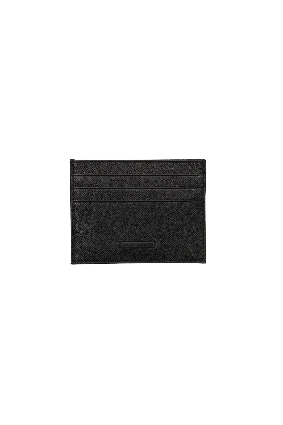 Siyah Deri Kartlk 10,5 x 8 cm Silk and Cashmere