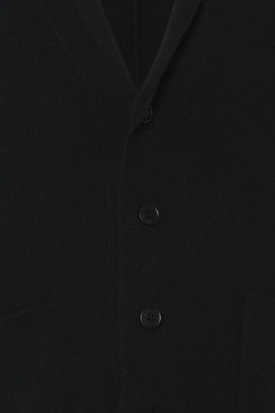 Siyah Fabio Yün V Yaka Triko Uzun Kollu Erkek Hrka Silk and Cashmere