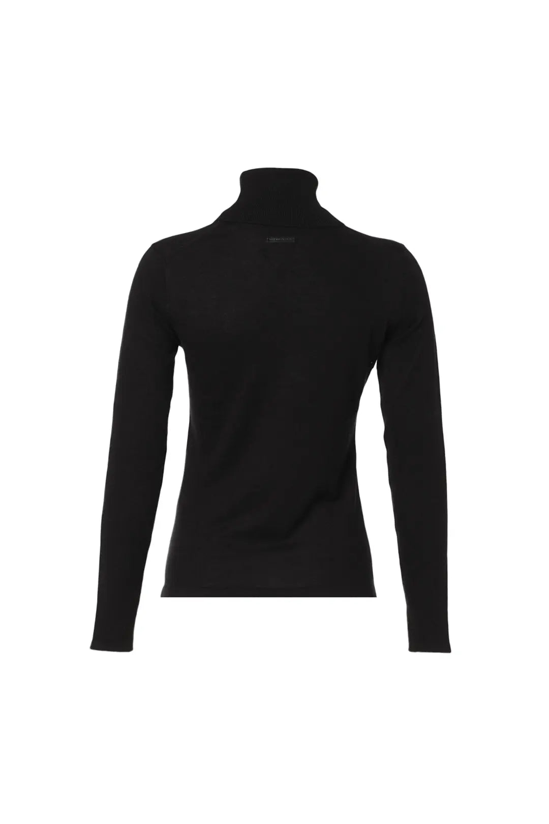 Siyah İpek ve Kaşmir Aleyna Balıkçı Yaka Uzun Kollu Kadın Triko Silk and Cashmere