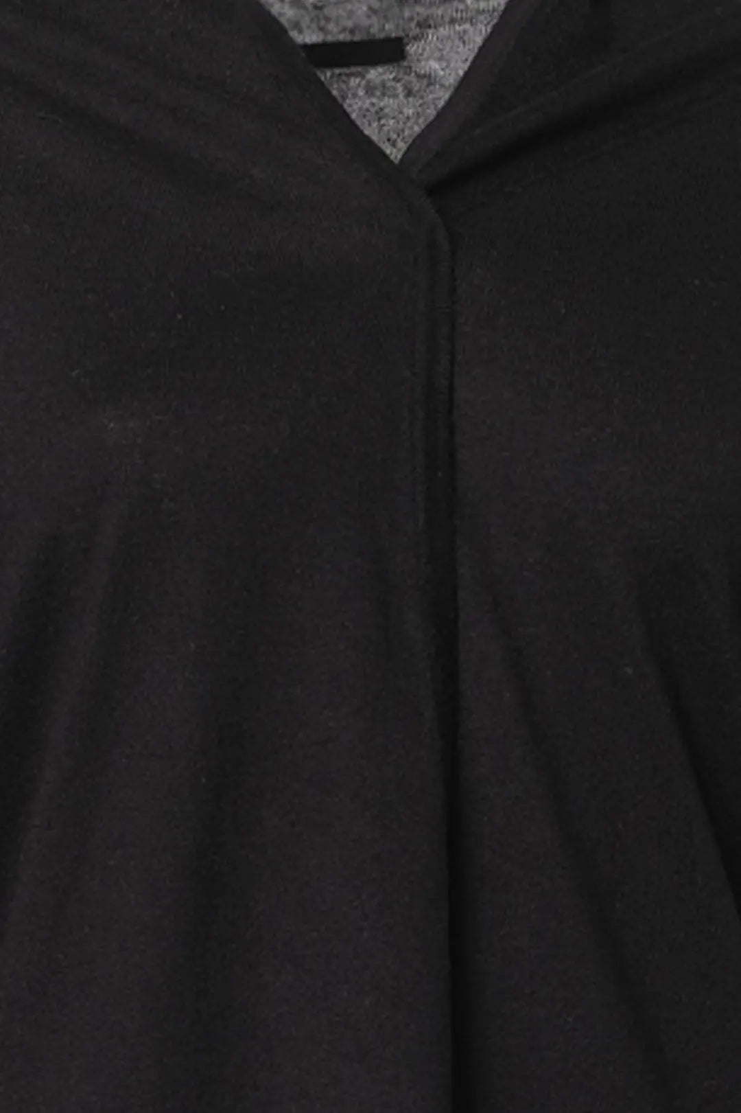 Siyah İpek ve Kaşmir Aleyna Şal Yaka Uzun Kollu Kadın Hırka Silk and Cashmere