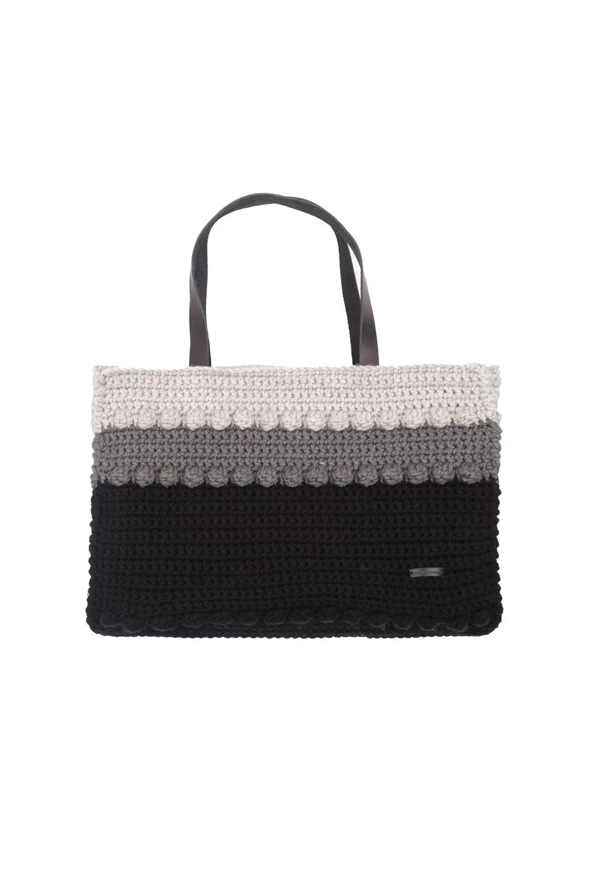 Siyah Nancy Saf Yün Kadn Çanta Silk and Cashmere