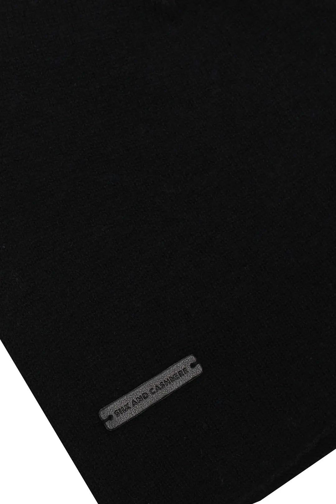 Siyah Stella Yün Unisex Bere Silk and Cashmere