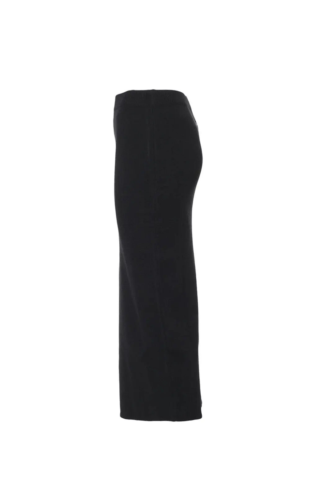 Siyah Stella Yün Uzun Örme Etek Silk and Cashmere