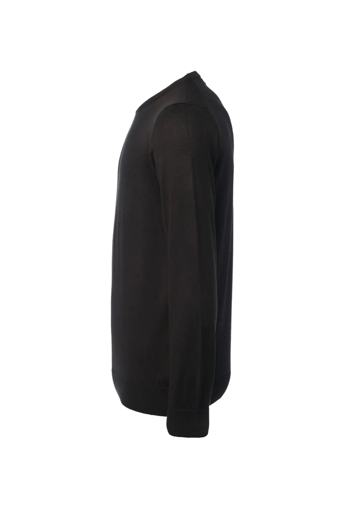 Siyah & More Clark Erkek Yuvarlak Yaka Uzun Kollu Erkek Triko Silk and Cashmere