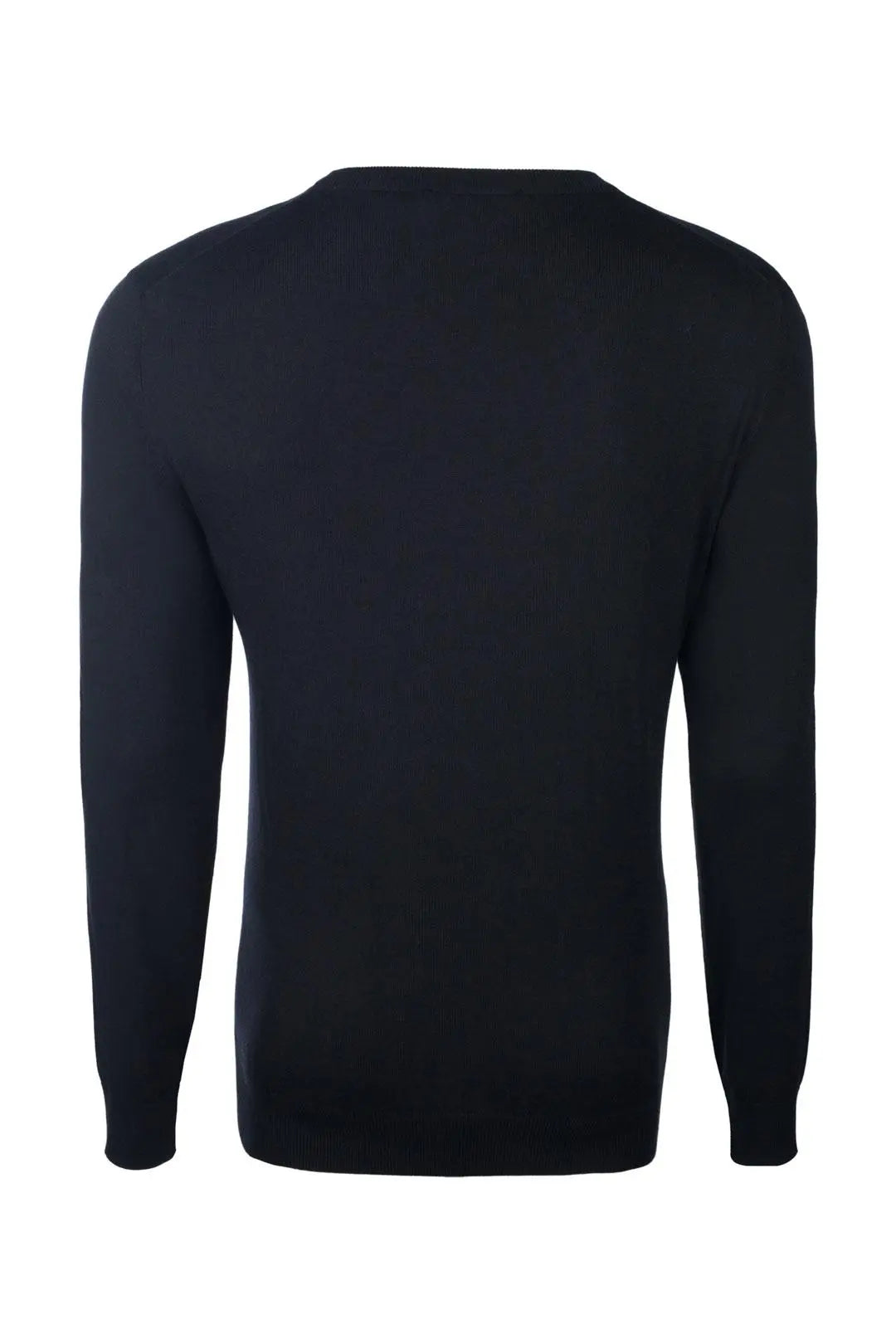 Siyah & More Tony Modal ve Pamuklu V Yaka Uzun Kollu Erkek Triko Silk and Cashmere