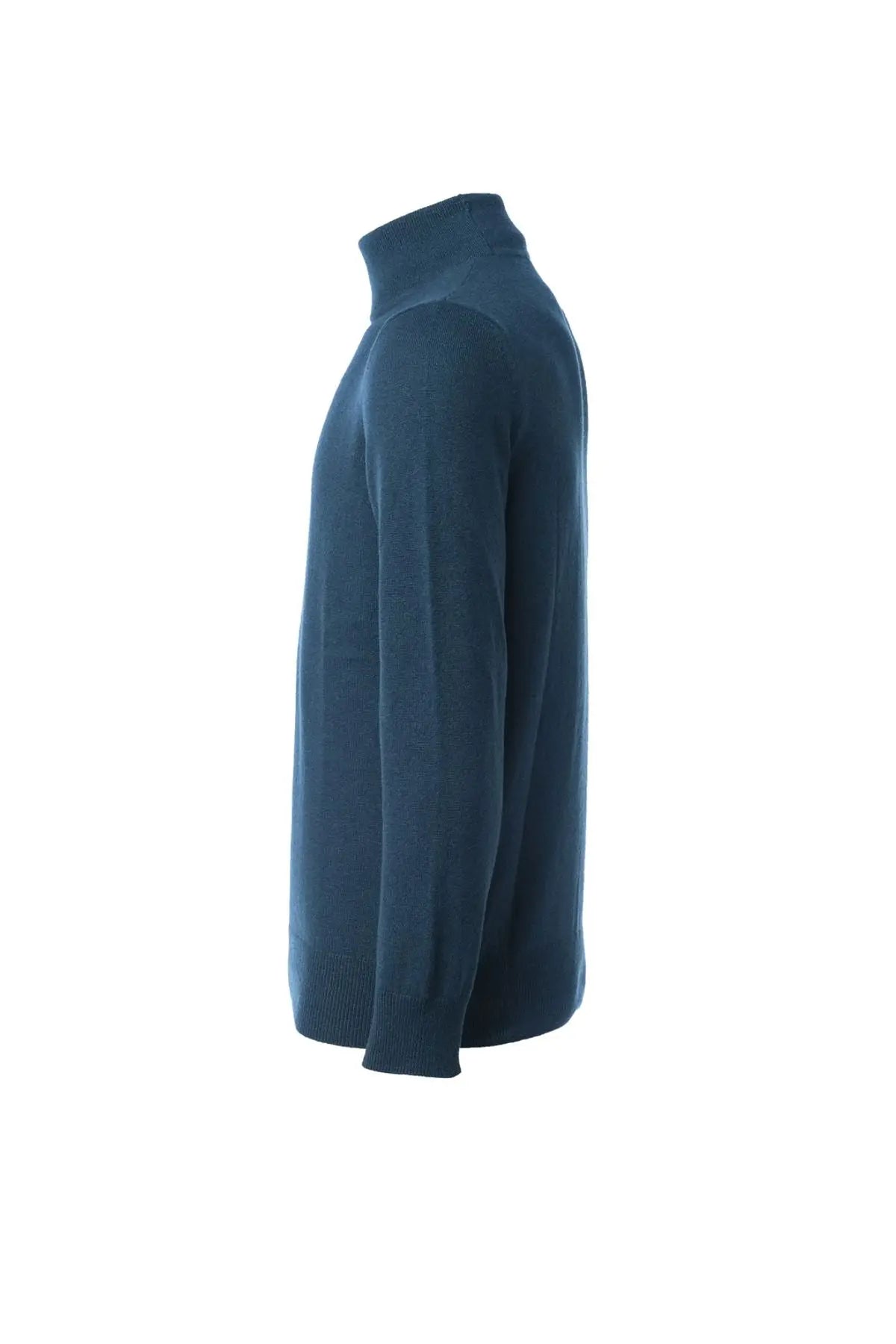 Tavuskusu Saf Kaşmir Balıkçı Yaka Uzun Kollu Erkek Kazak Silk and Cashmere