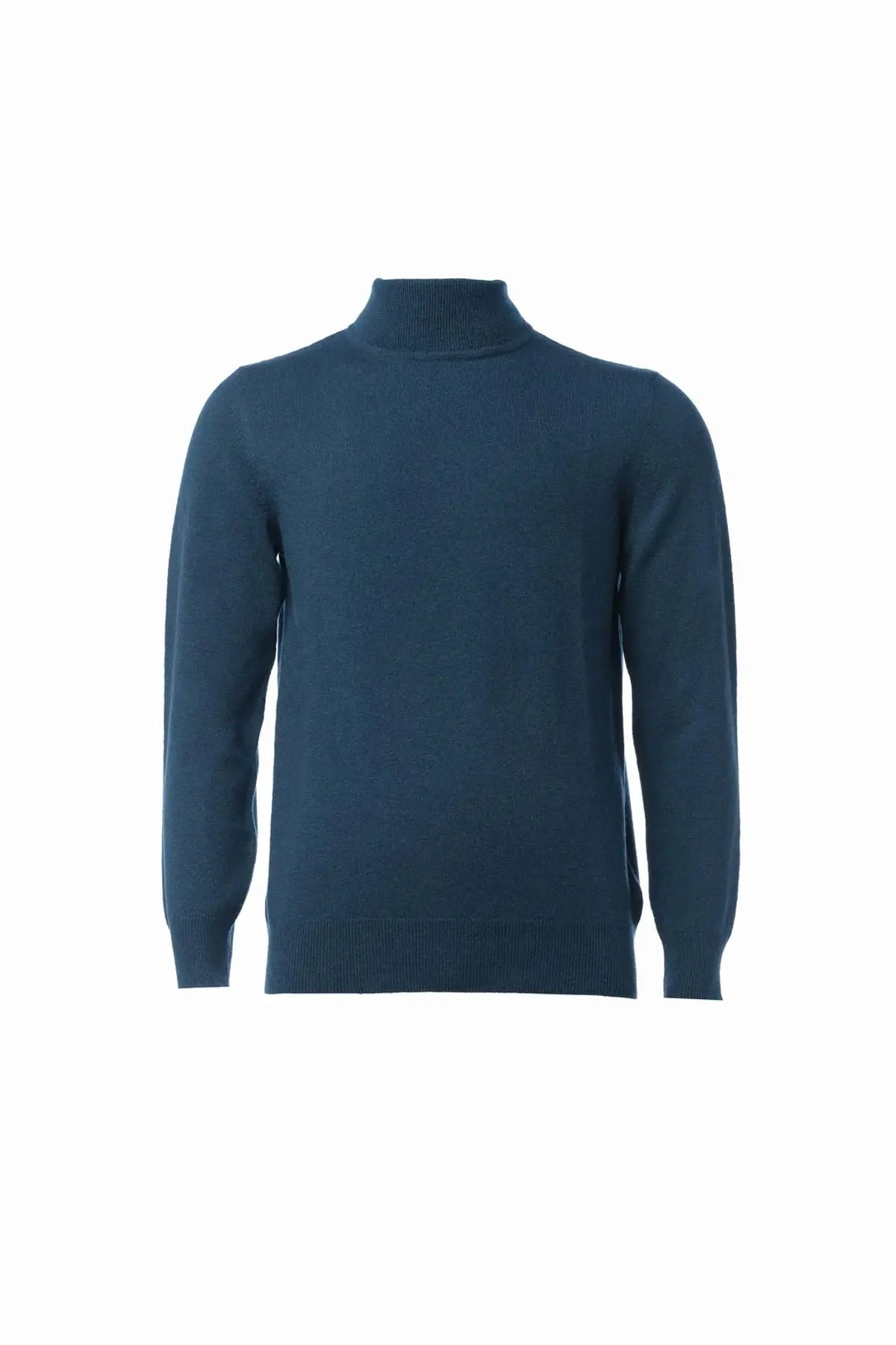 Tavuskusu Saf Kaşmir Balıkçı Yaka Uzun Kollu Erkek Kazak Silk and Cashmere