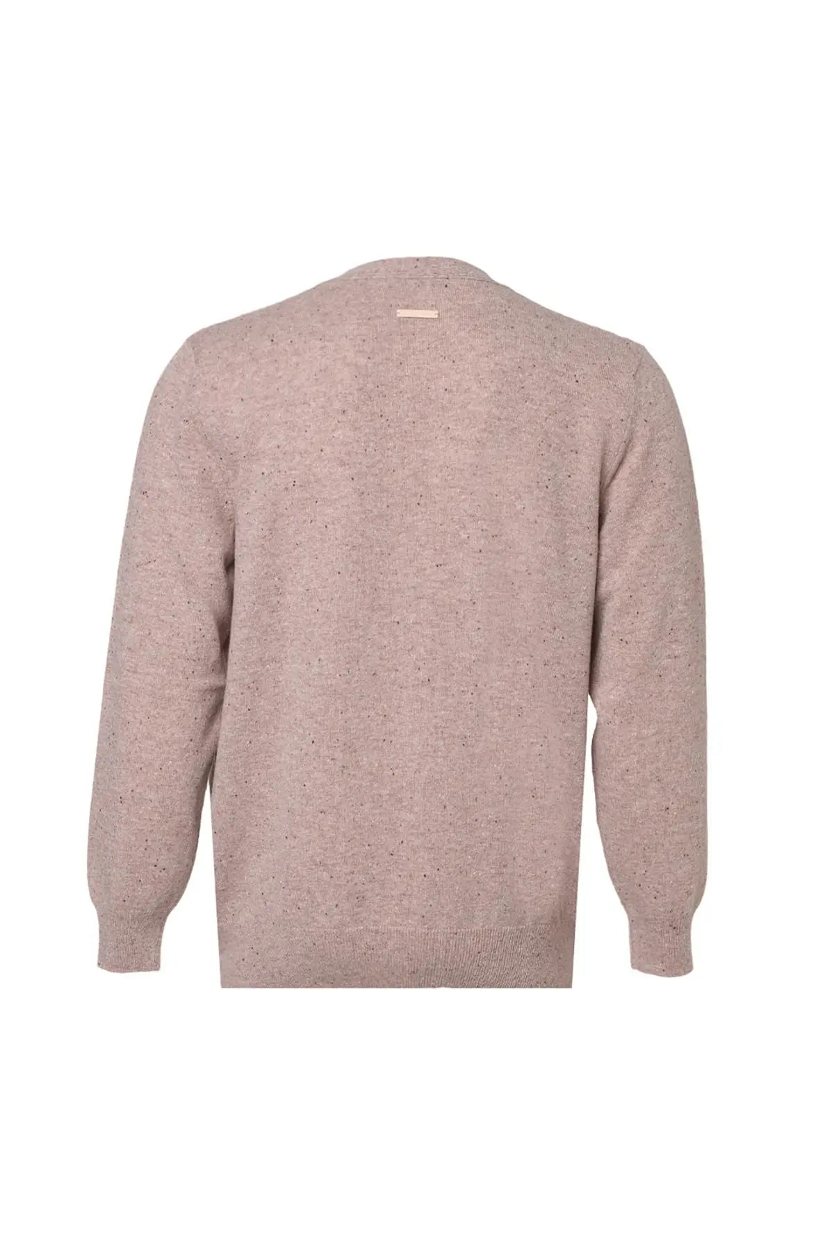 Vizon Arma Saf Kaşmir V Yaka Uzun Kollu Erkek Hırka Silk and Cashmere