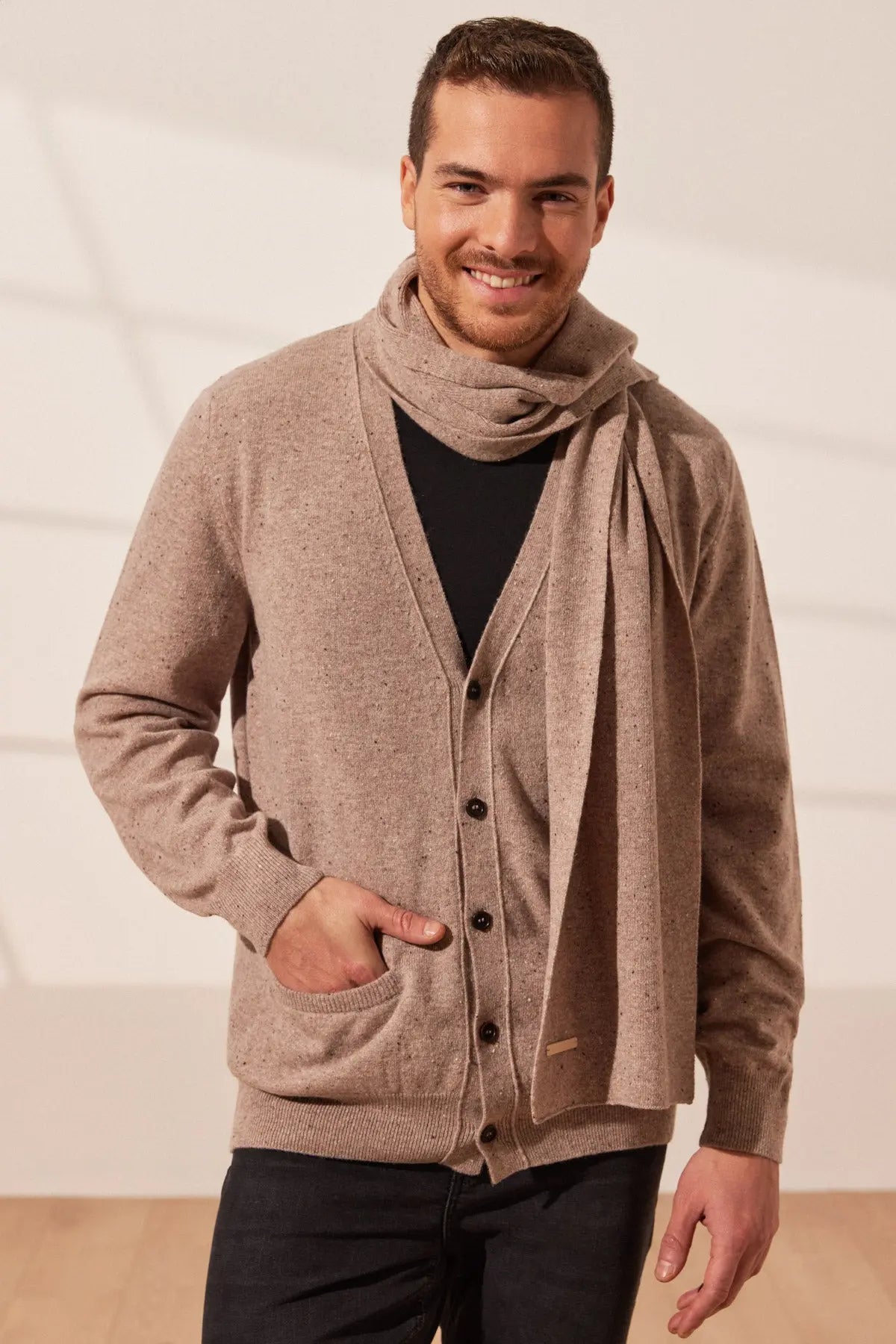 Vizon Hannover Saf Kaşmir Atkı 25 x 170 cm Silk and Cashmere