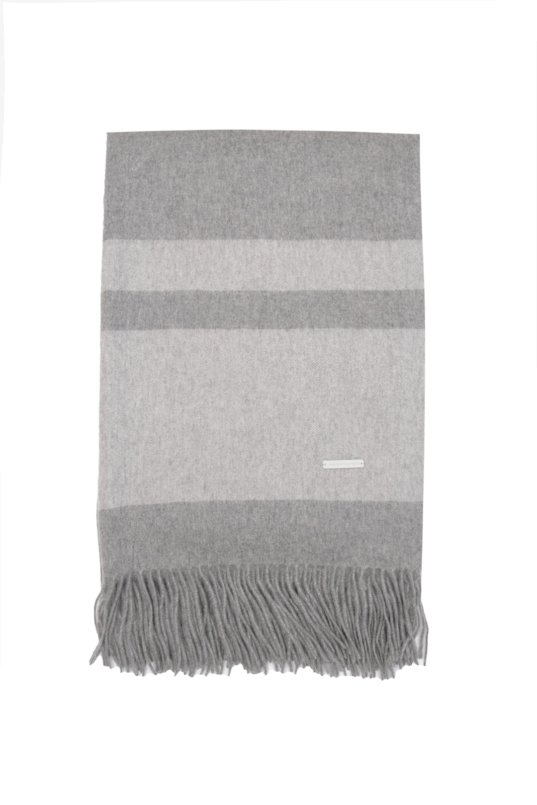 Orta Gri Melanj Rose Saf Kaşmir Panço