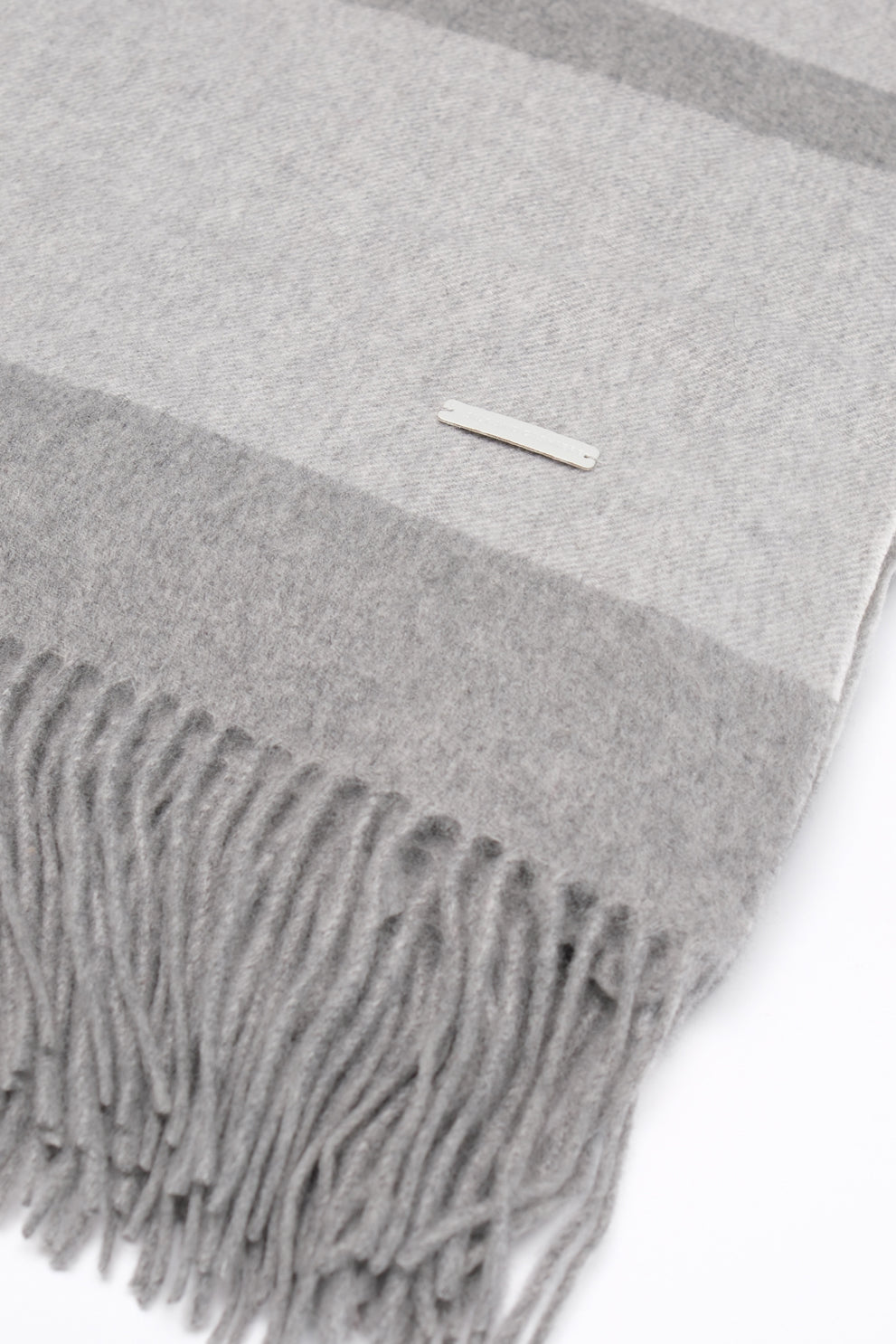 Orta Gri Melanj Rose Saf Kaşmir Panço