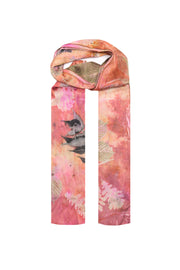 Tarçın Saf İpek El Baskısı Ekolojik Şal  90 x 200 cm