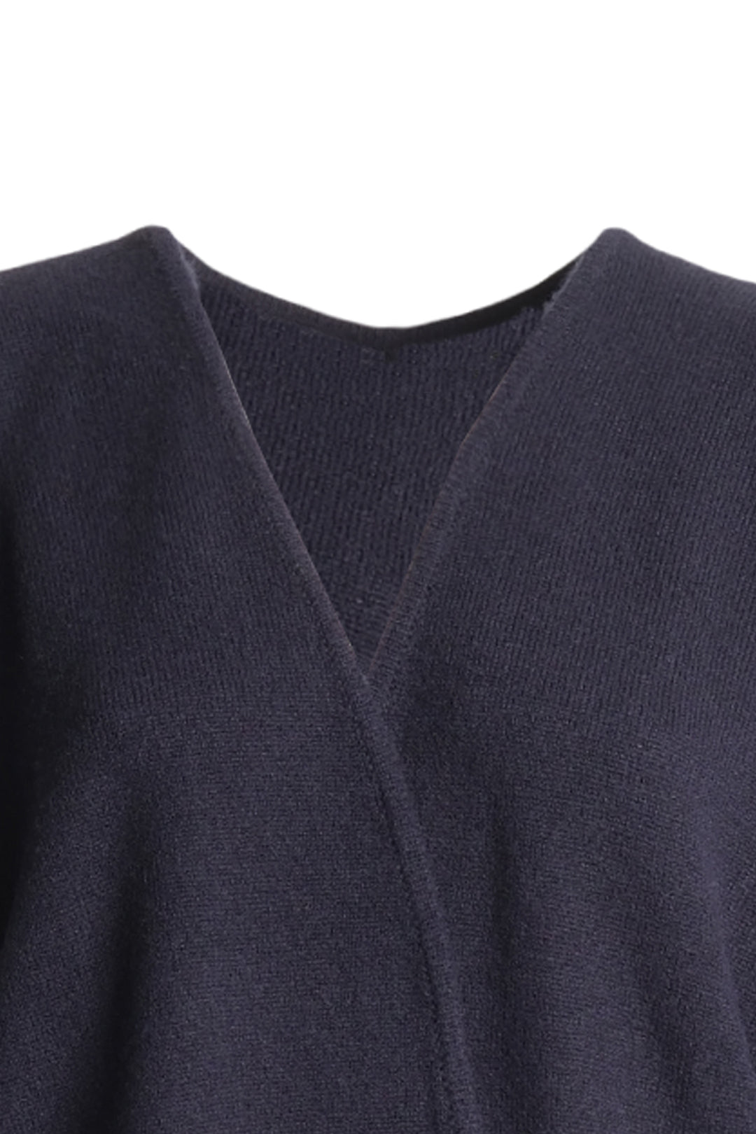 Lacivert Saf Kaşmir Kostir Rahat Kesim Kadın Hırka