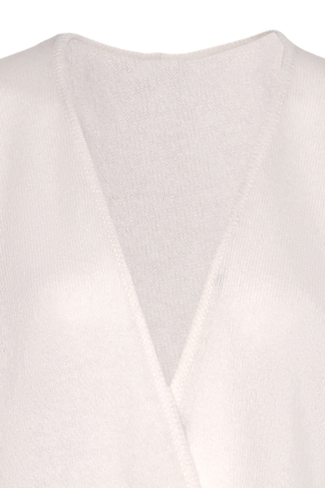 Beyaz Saf Kaşmir Kostir Rahat Kesim Kadın Hırka