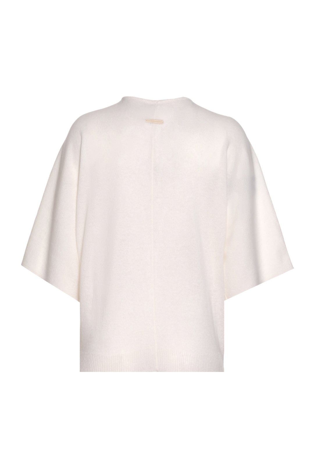 Beyaz Saf Kaşmir Kostir Rahat Kesim Kadın Hırka