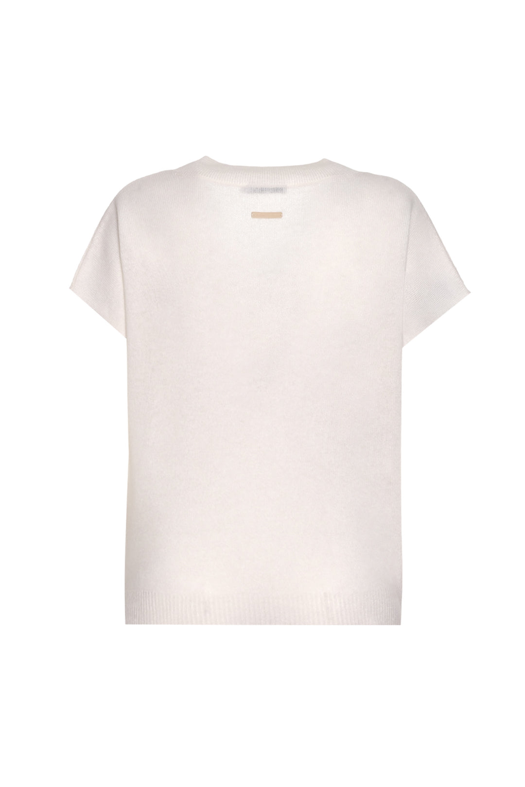 Beyaz Saf Kaşmir Kostir Derin V Yaka Rahat Kesim Kadın Triko