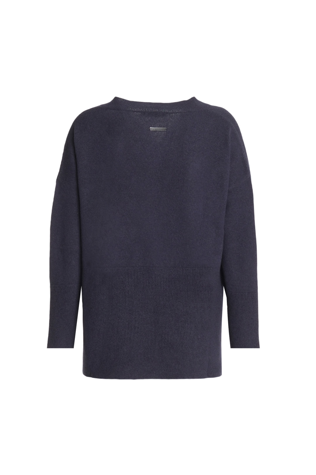 Lacivert Saf Kaşmir Isabella Derin V Yaka Kadın Kazak