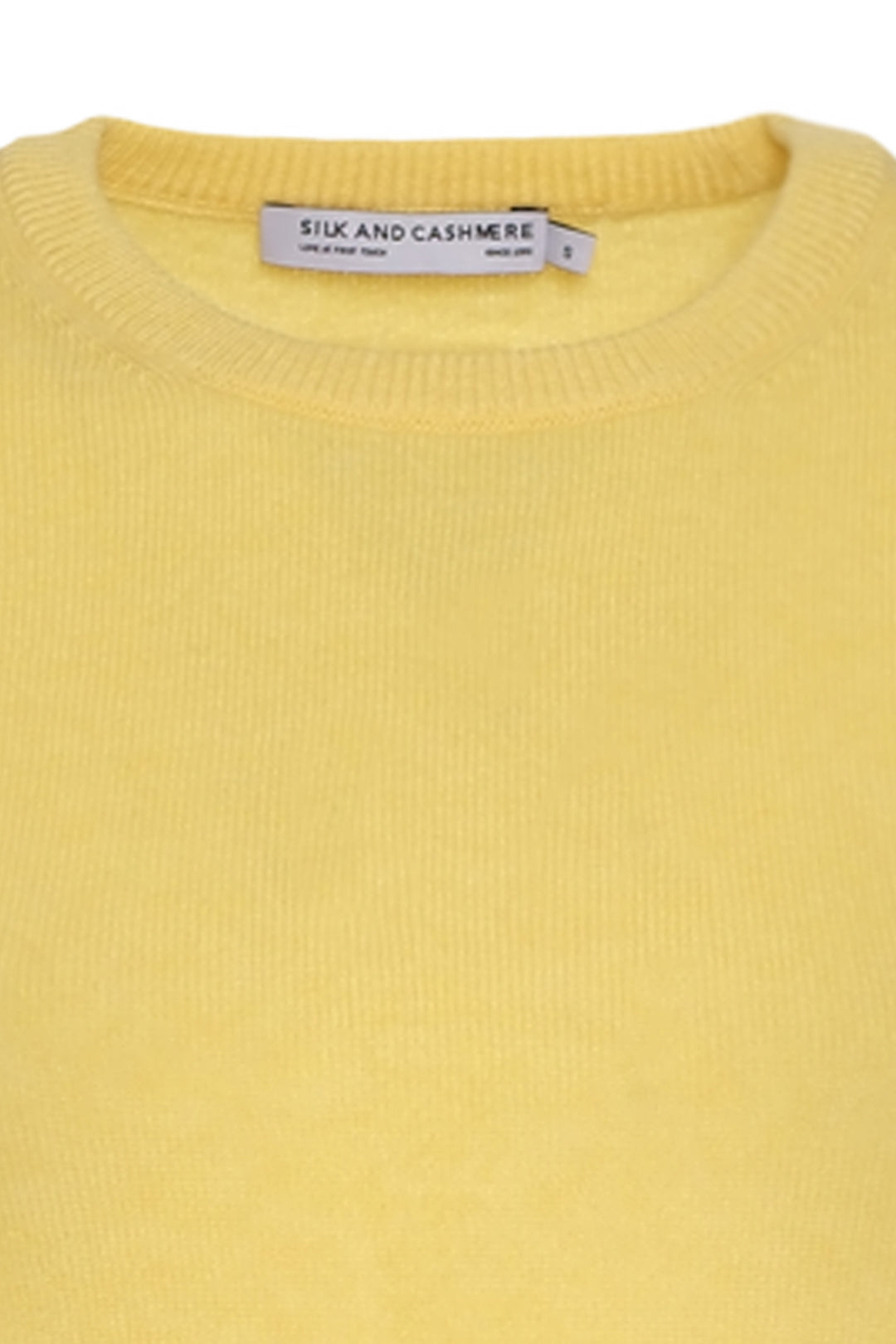 Sarı İtalyan Saf Kaşmir Franca Bisiklet Yaka Kadın Kazak