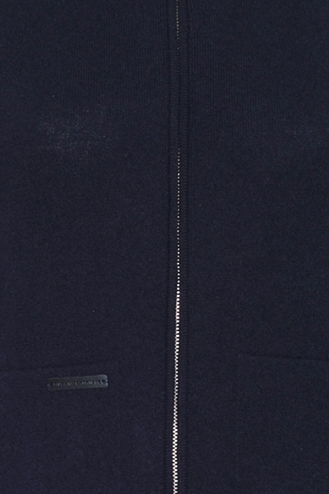 Lacivert Kaşmir ve Yün Geri Dönüştürülmüş  Reloved  Kadın Yüksek Yaka Kapüşonlu Hırka